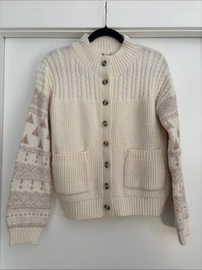 Hem & Thread Cream Cardigan